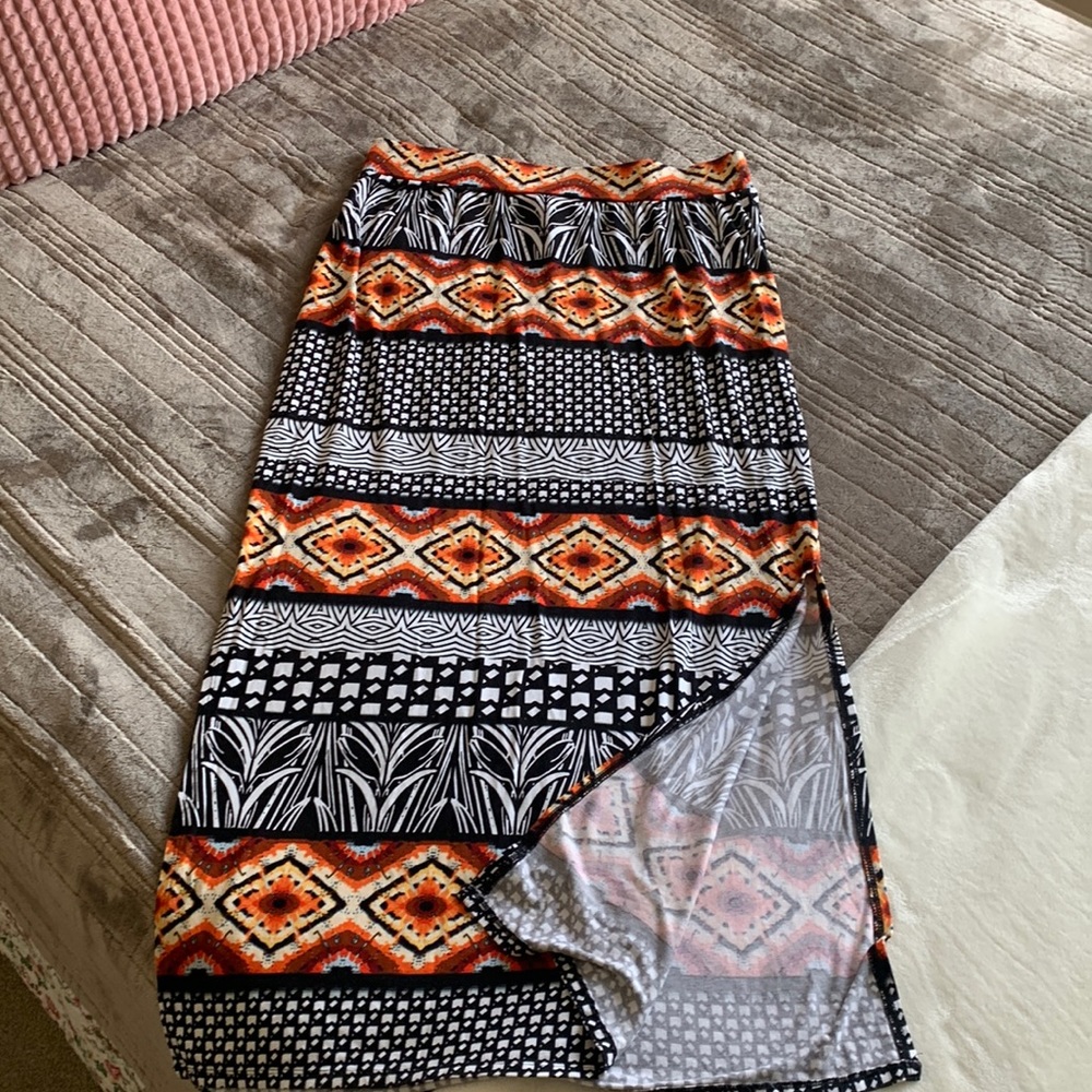 Lane Bryant super cute colorful maxi skirt.
